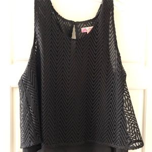 Black mesh tank